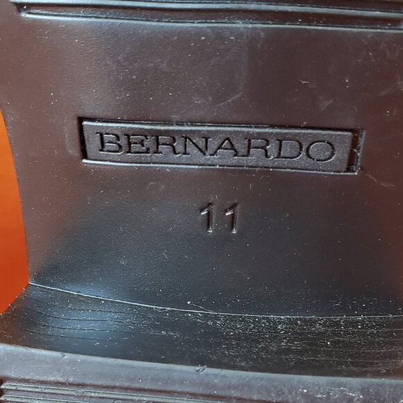 Bernardo Stylish Rain Boot “Lacey” Womens Black Size 11 New Without Tags - Picture 5 of 10